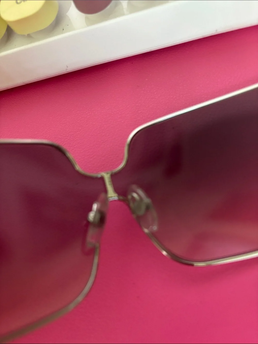 Michael Kors Shield Sunglasses in Silver with Gray Lenses